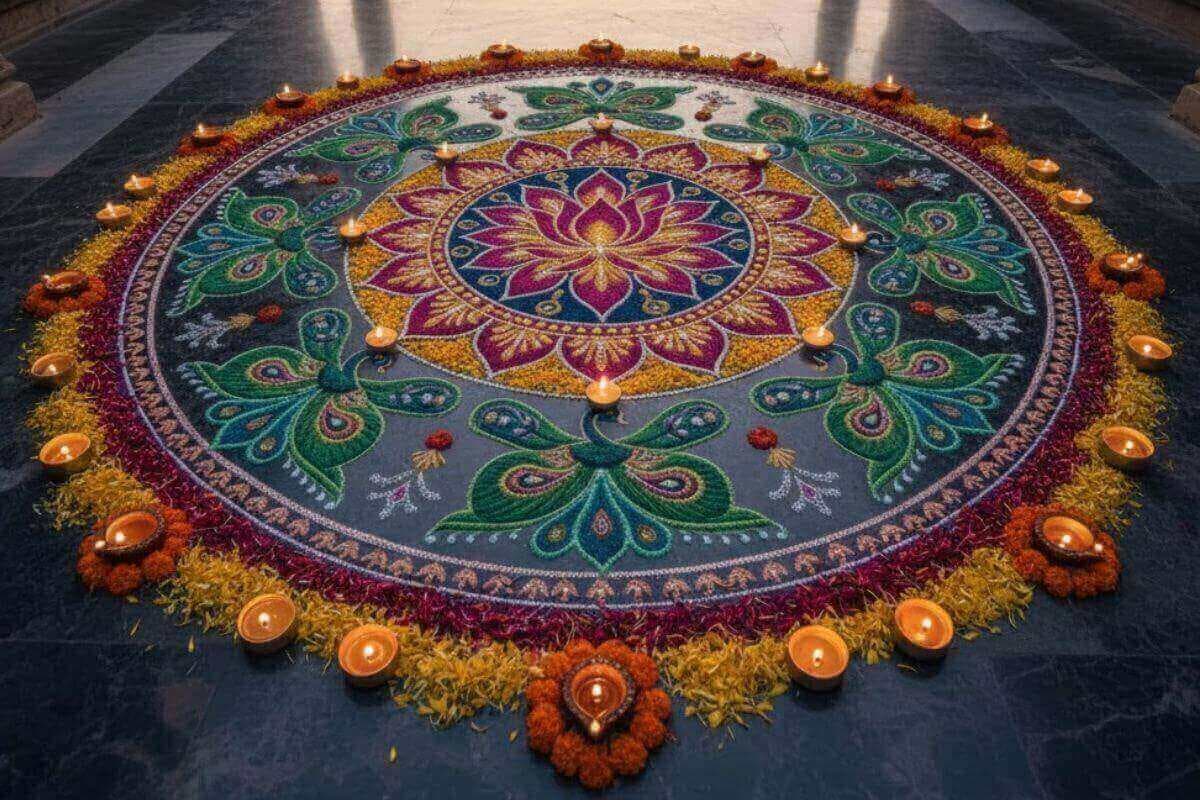 Govardhan Puja Rangoli Designs