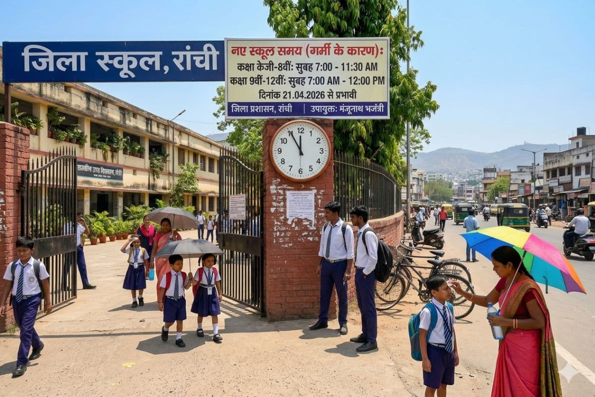 Ranchi: बदल गया स्कूलों का समय, भीषण गर्मी के कारण सरकार का फैसला