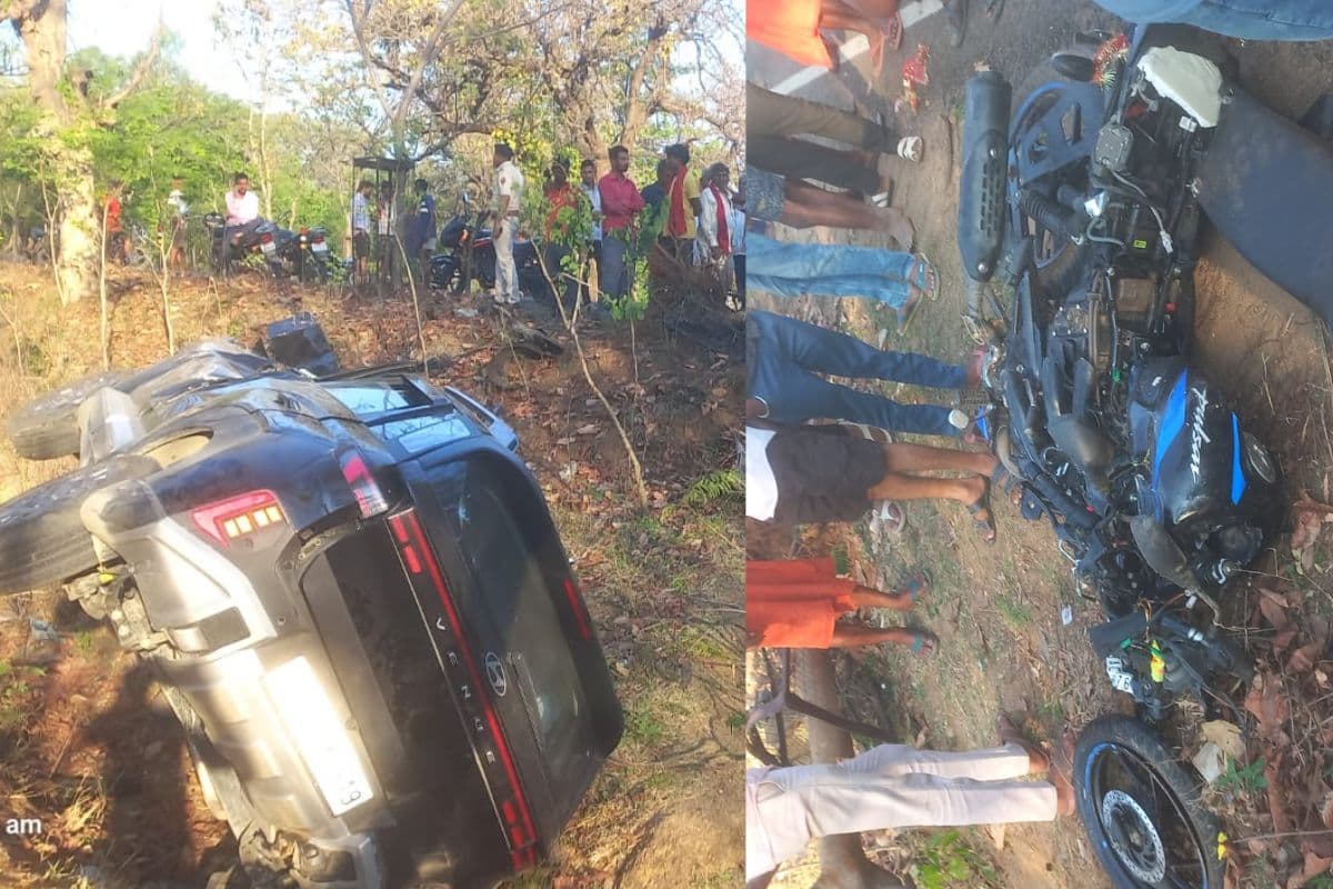 बांका में देवघर से लौट रहे कार और बाइक की जबरदस्त टक्कर, 3 लोगों की मौत