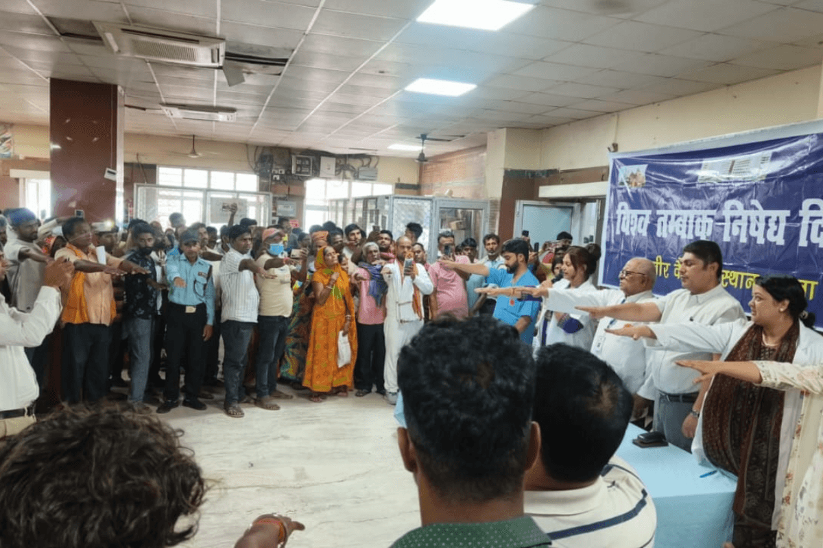 पटना में तंबाकू के खिलाफ मुहिम तेज, महावीर कैंसर संस्थान ने चलाया जागरूकता अभियान