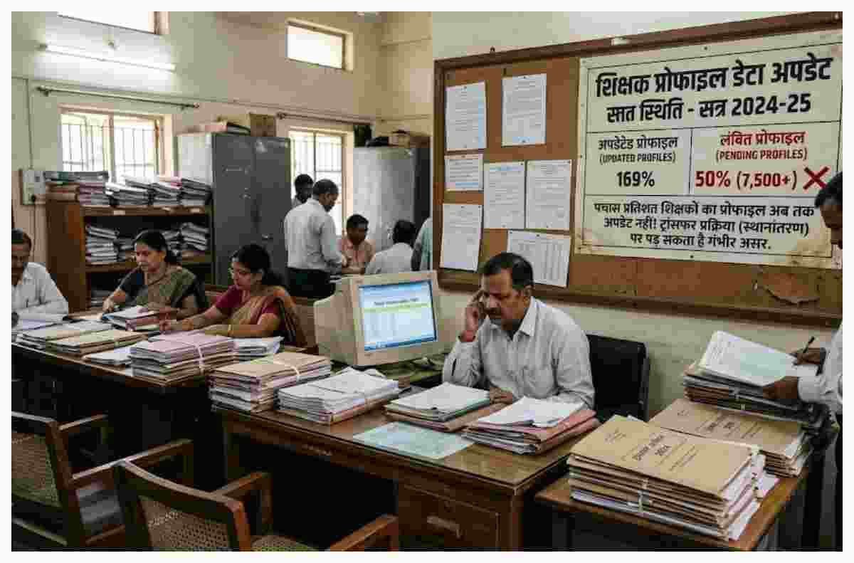 Darbhanga News: 50% शिक्षकों का प्रोफाइल अब तक अपडेट नहीं, ट्रांसफर प्रक्रिया पर पड़ सकता है असर