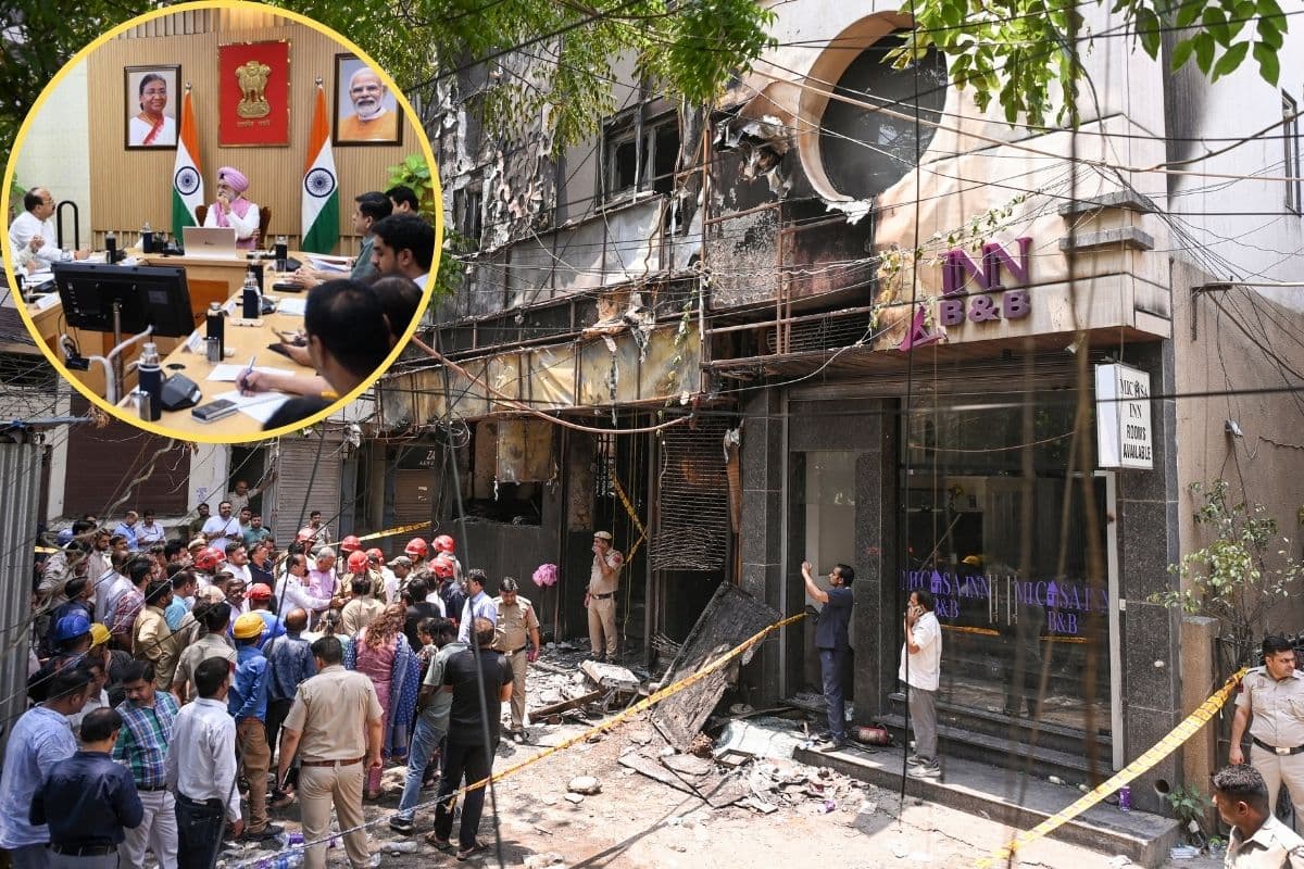 दिल्ली अग्निकांड: LG ने दिए मजिस्ट्रेट जांच के आदेश; आरोपियों के खिलाफ लुकआउट सर्कुलर जारी