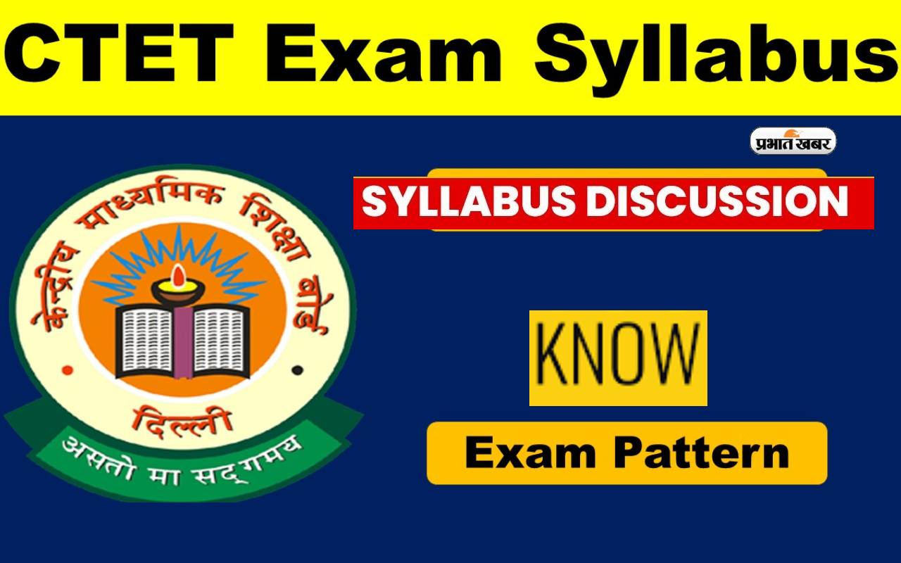 Ctet Exam Syllabus 2024 pdf download in hindi