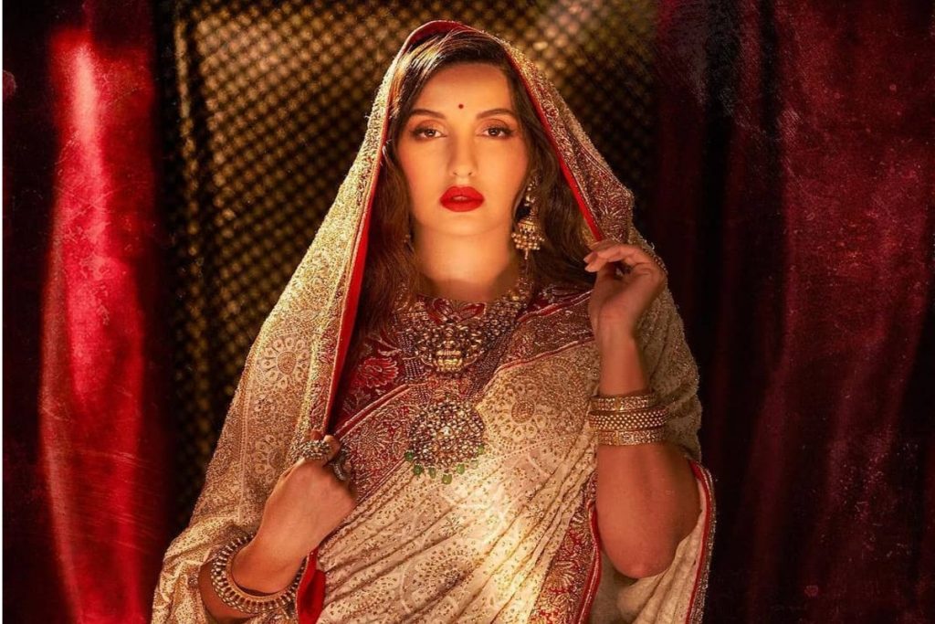 Nora Fatehi Latest Video In Red Saree