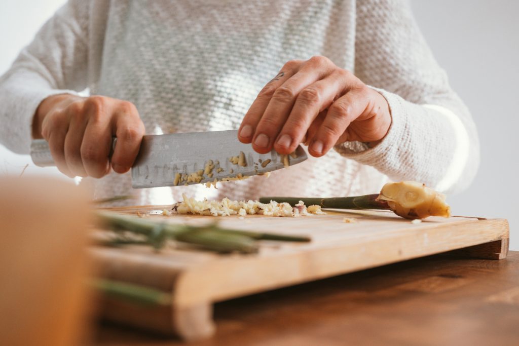 Preparing food