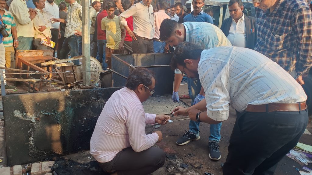 Forensic Team Inspect Indecent Site After A Transformer Exploded 2