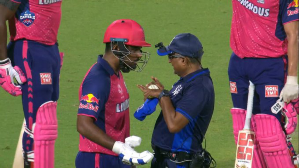 IPL 2024: Sanju Samson argument with the umpire on the field