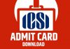 Icsi Cs June 2024 Admit Card