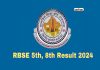 Rbse 5Th 8Th Result 2024