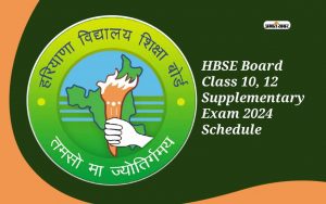 HBSE Board Class 10, 12 Supplementary Exam 2024 schedule out