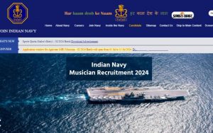 Indian Navy Musician Recruitment 2024