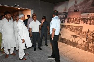 cm nitish kumar inspection of bapu tower