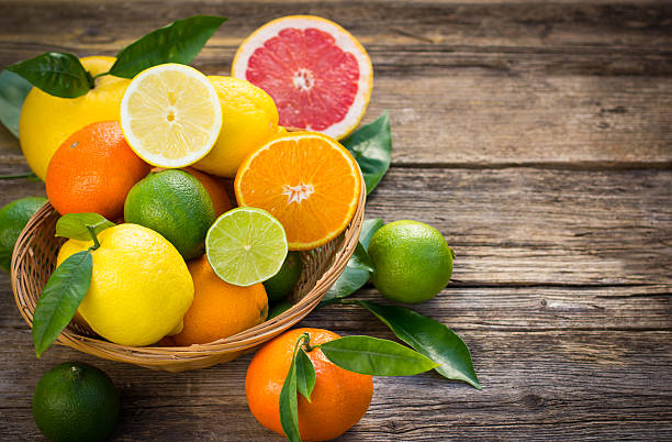 Citrus oranges and lemon