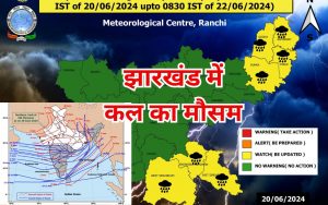 kal ka mausam jharkhand weather forecast
