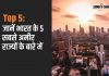 Top 5: Know About The 5 Richest States Of India