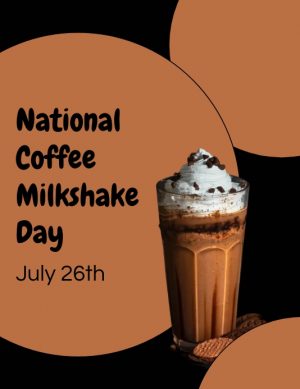 National Coffee Milkshake Day 2024