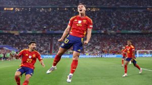 EURO 2024: Dani Olmo after scoring the deciding goal