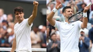 Wimbledon finals: Carlos Alcaraz and Novak Djokovic