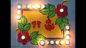 Hariyali Teej Rangoli