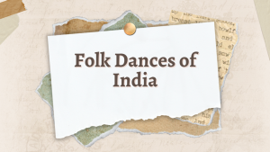 Folk Dances of India