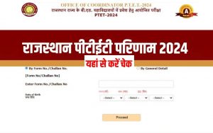 Rajasthan PTET result 2024