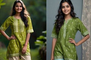 green short kurti