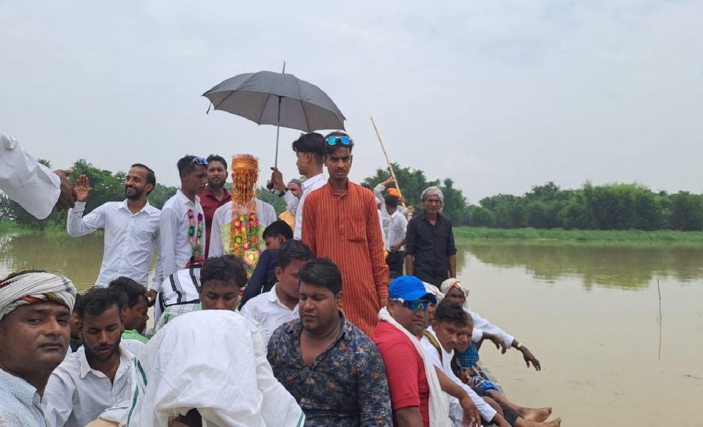 Wedding Procession On Boat 1