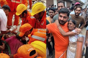 deoghar building collapse rescue operation ndrf