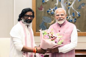 hemant soren meets pm modi in delhi