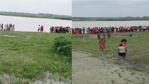 madhubani naav hadsa | Breaking News: Boat filled with hundreds of people capsizes in Kosi river in Madhubani