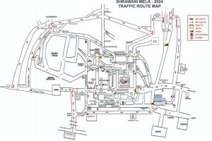 shravani mela deoghar route chart