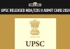 Upsc Released Nda/Cds Ii Admit Card 2024