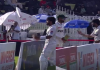 Mohammad Rizwan Throws Bat Towards Babar Azam During Bangladesh Test