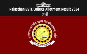 Rajasthan BSTC College Allotment Result 2024 जारी