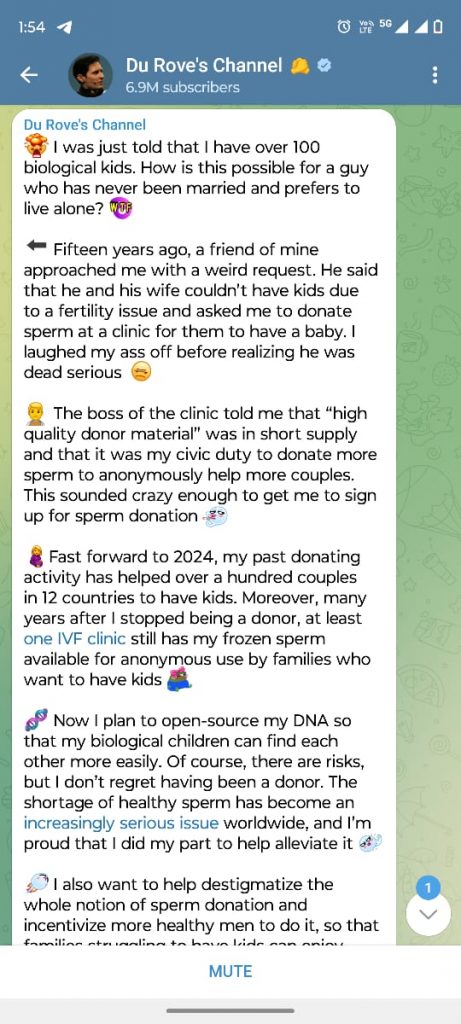 Telegram CEO Message | Telegram