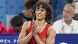 Vinesh Phogat during Olympics 2024