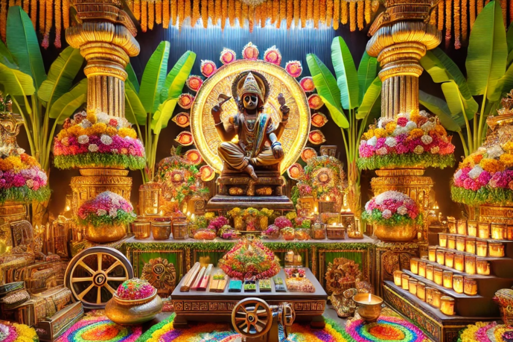 Vishwakarma Pooja Decoration Ideas 1