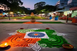 Rangoli for independence day