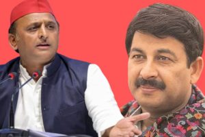 akhilesh yadav and manoj tiwari