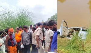 aurangabad accident news | Aurangabad Accident: Major accident in Aurangabad, unbalanced car fell into the canal, five people died