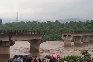 bridge over bokaro river washed away