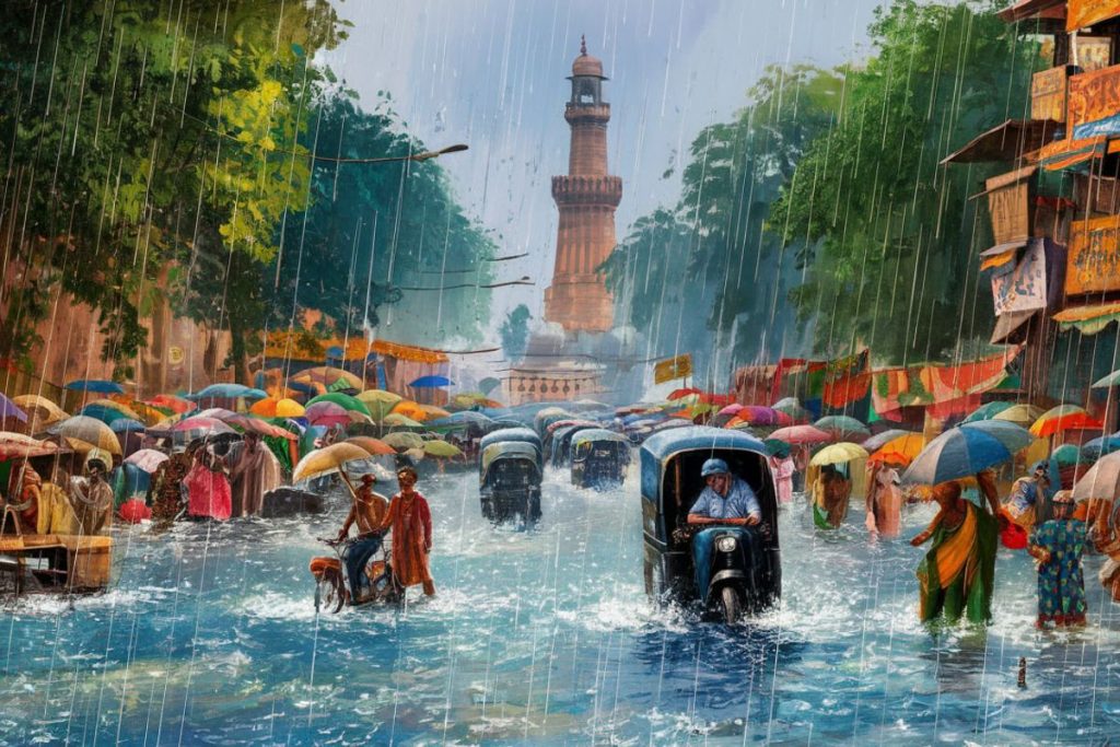 delhi rain