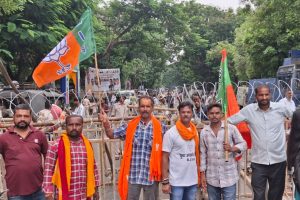 yuva aakarosh rally bjym morabadi ranchi