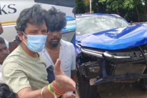 jiiva car accident