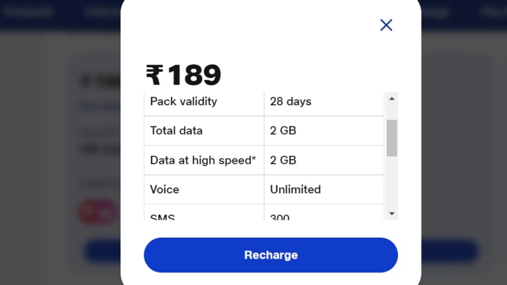 Jio Rs 189 Plan Benefits