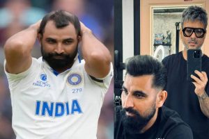 Cricketer Mohammed Shamis look changed as soon as his new hair