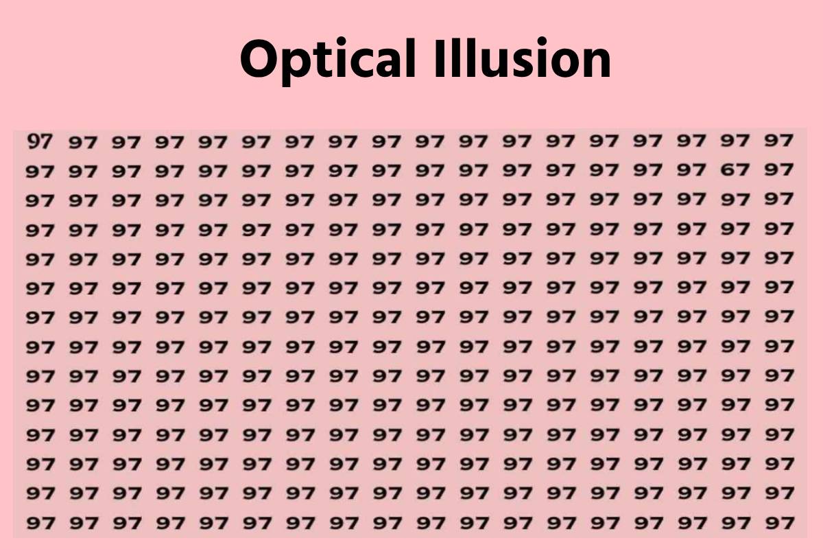 Optical Illusion: दम है तो 3 सेकंड में पूरा करें ये चैलेंज, जल्दी खोजें 67 नंबर