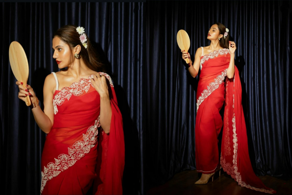 The Classic Red Banarasi Saree