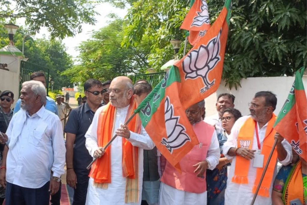 amit shah jharkhand visit bhognadih sahibganj parivartan rath 3