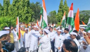 bihar congress nyay yatra | Congress Nyay Yatra: Congress took out Nyay Yatra against smart electricity meter in Bihar